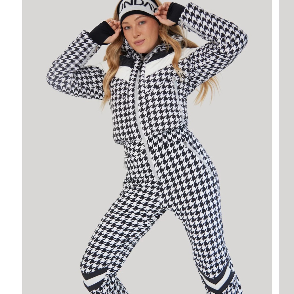 Houndstooth Ski Suit